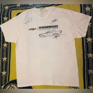 AUTOGRAPHED Danica Patrick/Chip Foose Chevy Performance Gildan Sz.XL